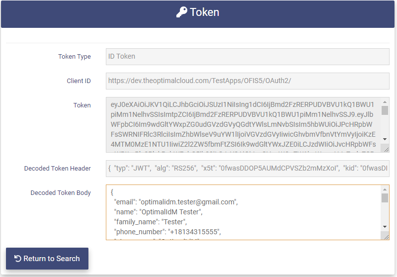 ID Token View