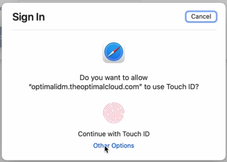 Enable Security Key Apple laptop 2