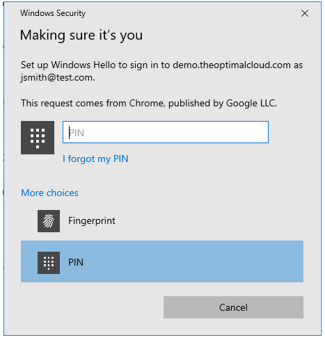 Enable Windows Hello 5