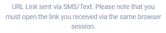SMS URL msg